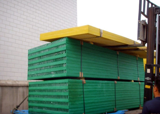 中国 緑のプラスチック火格子カバー、1220 x 3660ガラス繊維強化プラスチックの格子 サプライヤー