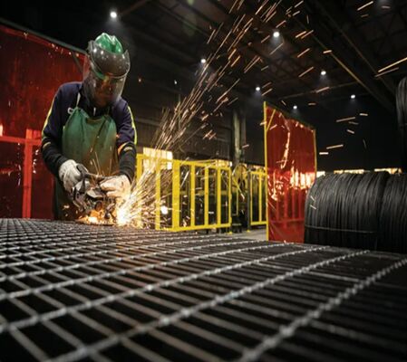 オーダーメイドサイズ 熱浸しガルバン化鉄格子 繊維型金属棒格子 工業用