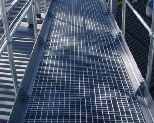 Hot DIP Galvanized Steel Stair Treads with Bearing Bar Specifications and BS4592-1987 Standard