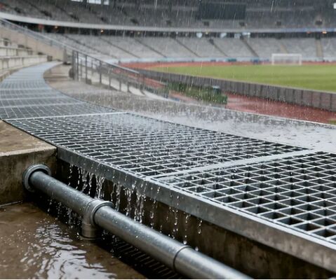 洗車用床や産業用プラットフォーム用 鋼筋ガラテ 1000x6000mm