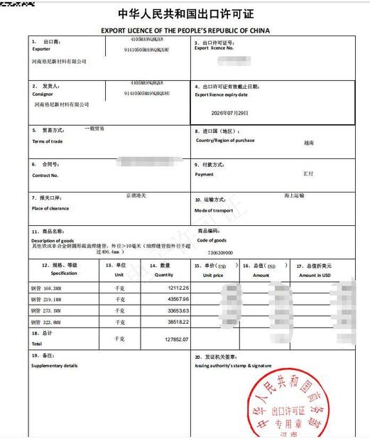 中国 Gnee Steel (tianjin) Co., Ltd 認証
